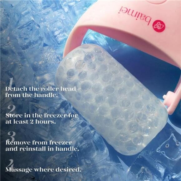 BAIMEI IcyMe Ice Roller for Face Women and Gua Sha Facial Tool Set, Ice Face - Picture 6 of 7